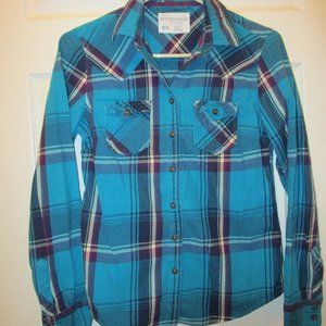 Aeropostale Plaid Button Shirt Medium